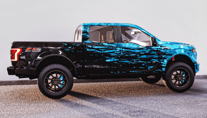 F150 with Custom Design Wrap