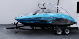 Speed Boat Wrapped with Custom Vinyl in San Antonio, TX
